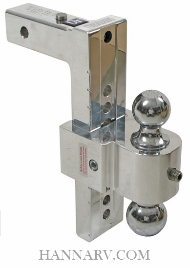 Diversi-Tech DT-STBM7000 Adjustable Double Ball Hitch - 10 Inch Drop x 11 Inch Rise